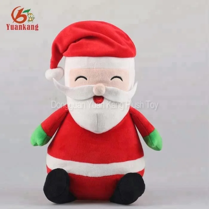 Christmas Standing Santa Claus plush doll with skis Ornament Decoration Traditional Collection stuffed toys Xmas series
