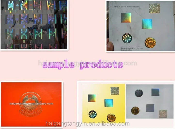 China supplier 3d hologram laser logo embossing machine