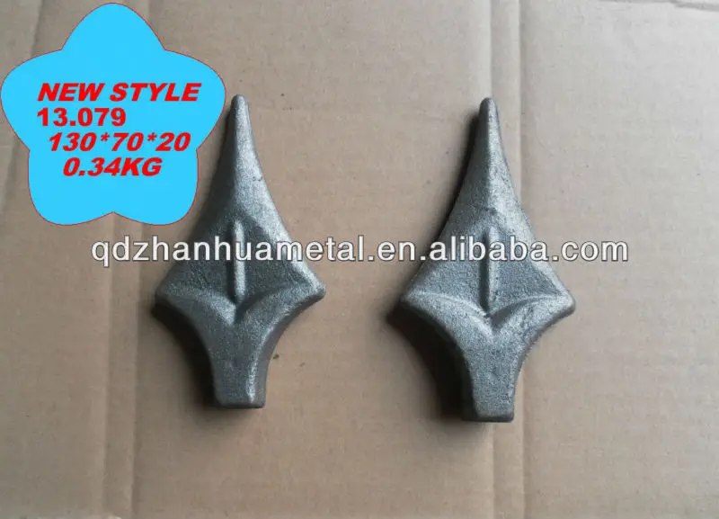 High quality wrought iron spear top metal fence