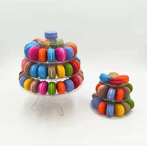 
1 2 3 4 5 6 tier macarons cakes plastic tower for party wedding 