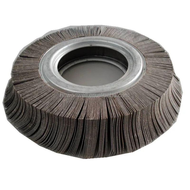 aluminum oxide klingspor cloth abrasive flap wheel with shaft for metal and stainless steel