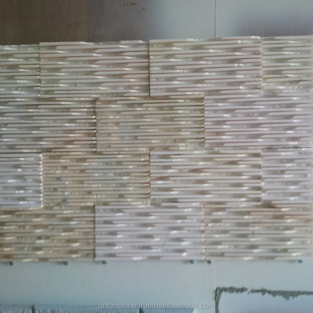 Вьетнам белый мрамор Сплит вручную для стены