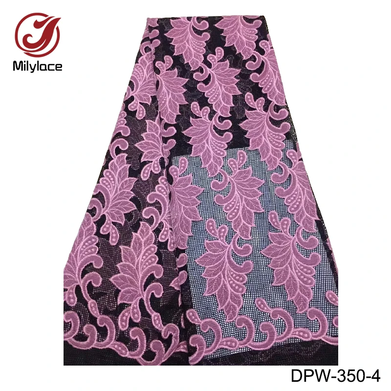 2020 Высококачественная Черная Свадебная французская вышивка африканские кружевные ткани