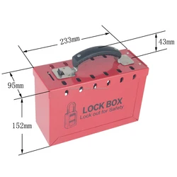 Factory Supply Metal Lockout Station Loto Lockout Box for Padlock and Keys Management