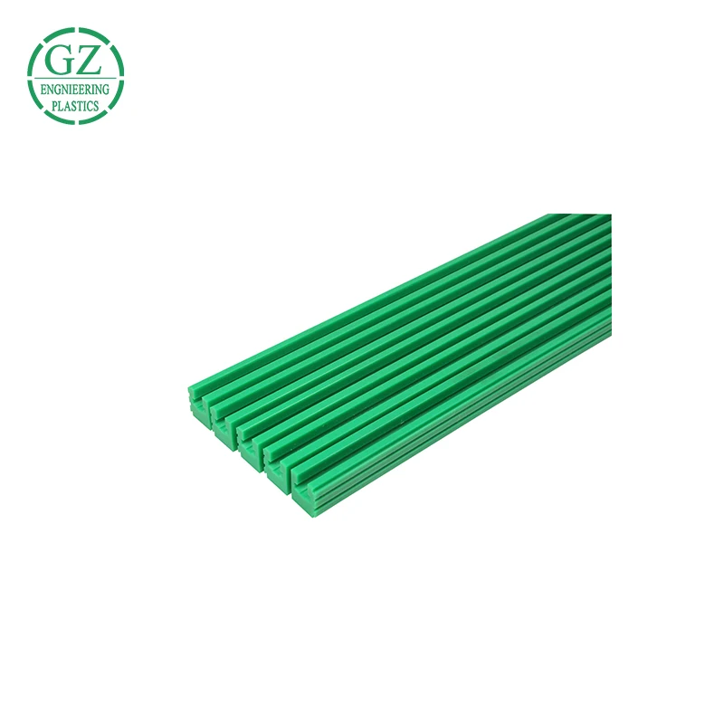professional factory custom cnc Nylon Pom UHMWPE extruding conveyor rails /plastic guide rail