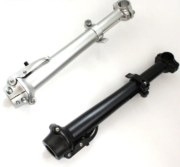 Electric Bicycle 16 20 part and accessories. Aluminum MATT slivery black Bicycle floding stem