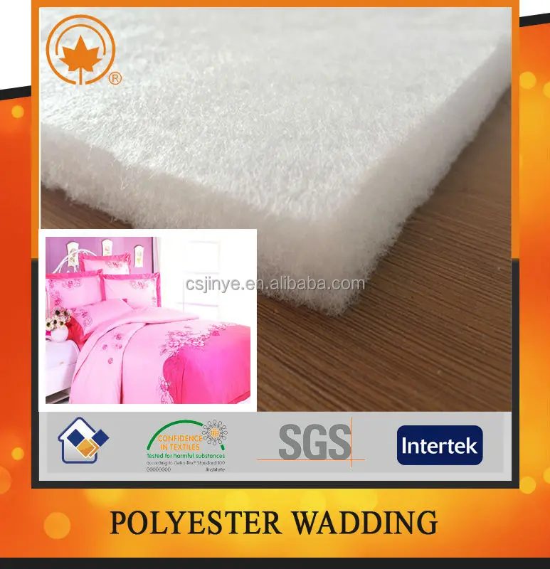 Warm Soft Portable Environmentally Friendly Filling Padding Fabric Polyester Wadding