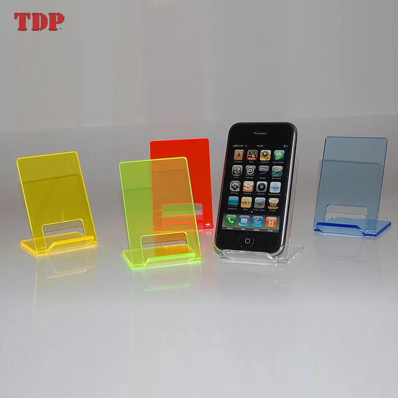 Custom Clear Acrylic Cell Phone Display Stand Acrylic Phone  Electronic Products Display Rack