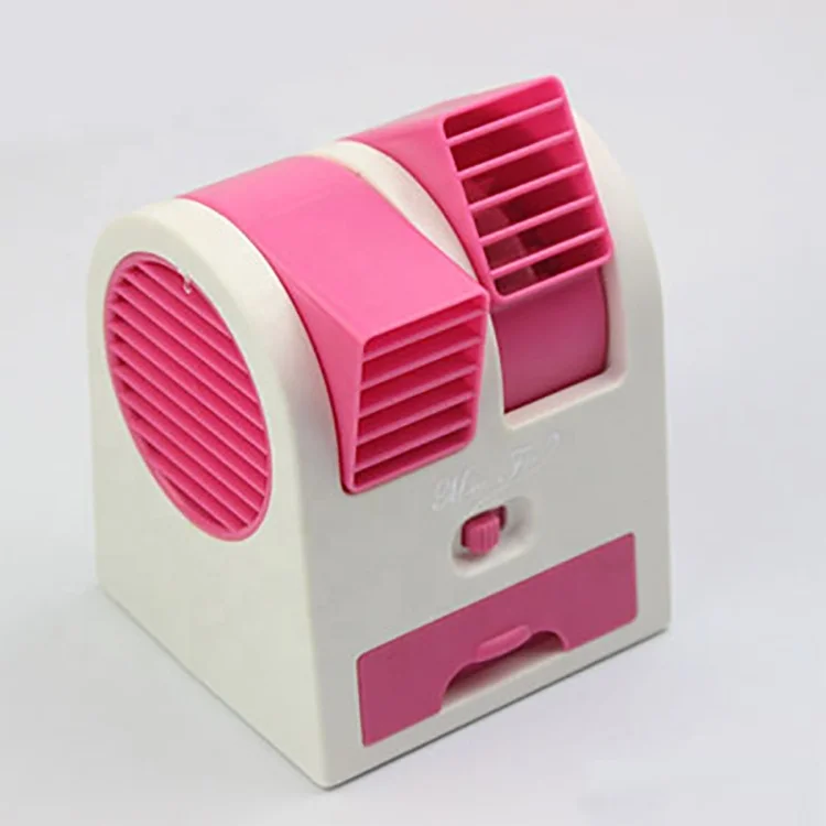 
Portable Mini Air Conditioner Desktop Dual Bladeless USB Cool Fan 