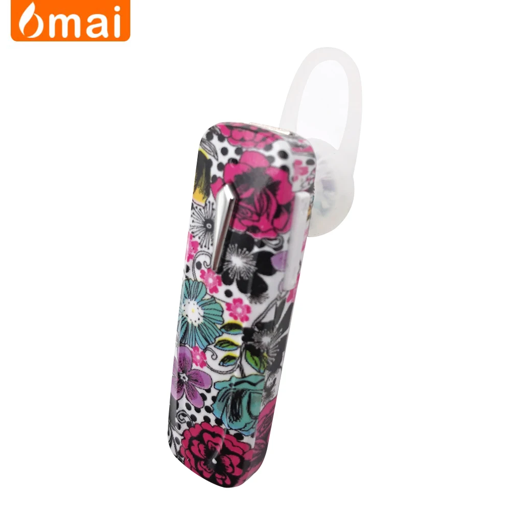 Китай RoHS дешевые беспроводные Bluetooth стерео гарнитура с микрофоном Спорта Наушник по цветочный узор дизайн