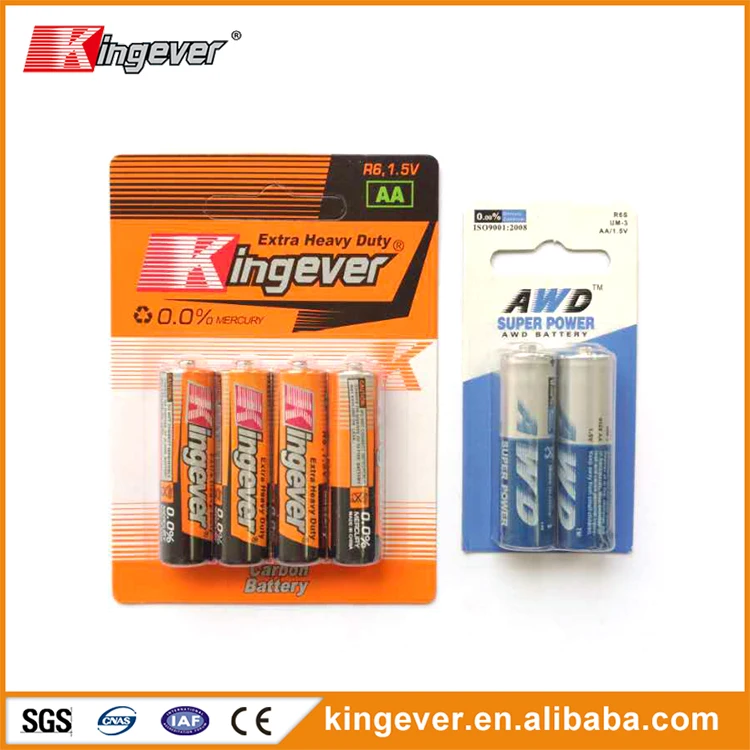 1.5v aa um3 r6c carbon zinc dry cell battery
