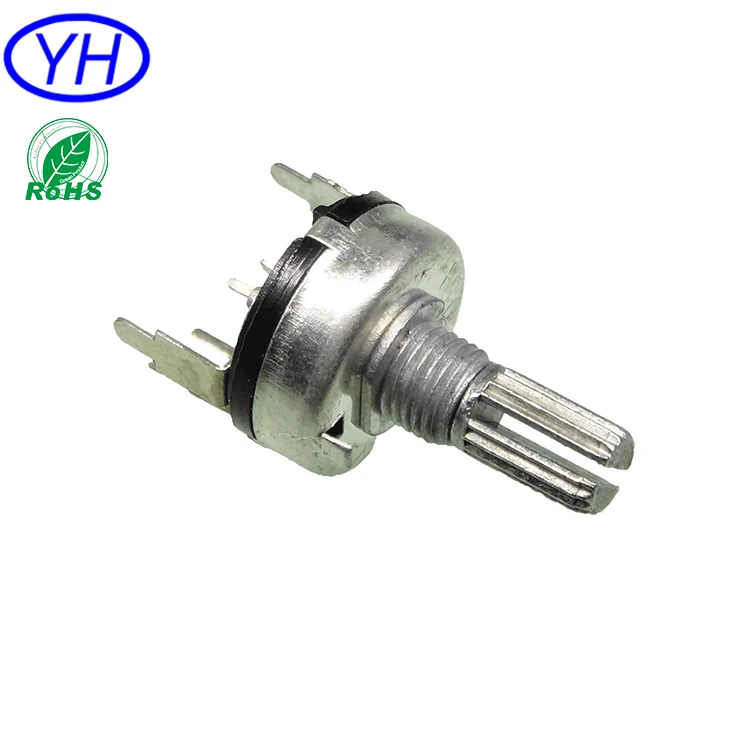 R171N D1 углеродной пленки gang 3 контакты 17 мм Поворотный регулятор громкости 10 k линейный потенциометр