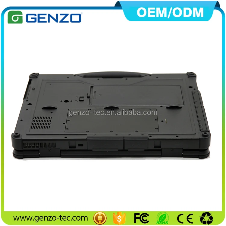 2 Year warranty 14 inch Fully industrial rugged sunlight readable notebook computer with Fingerprint Scanner and with lan port