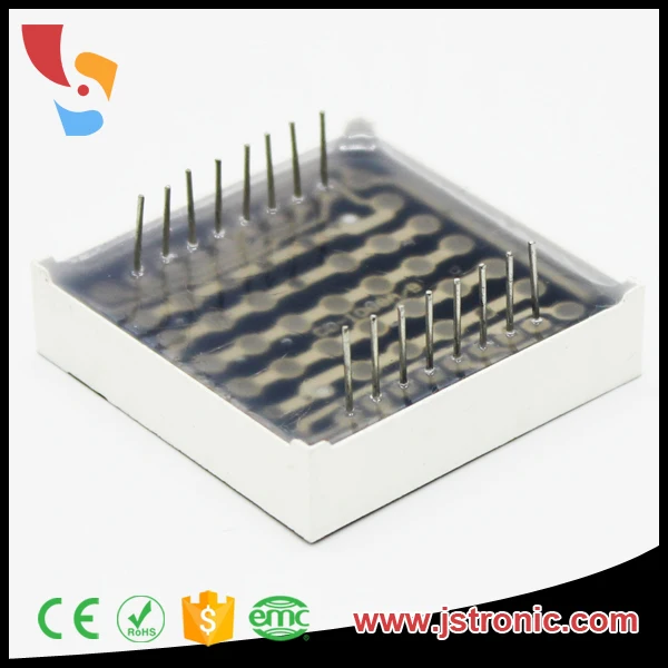 Матрица с ходовым отверстием 1,2 дюйма 3 мм 8x8 rgb светодиодный дисплей