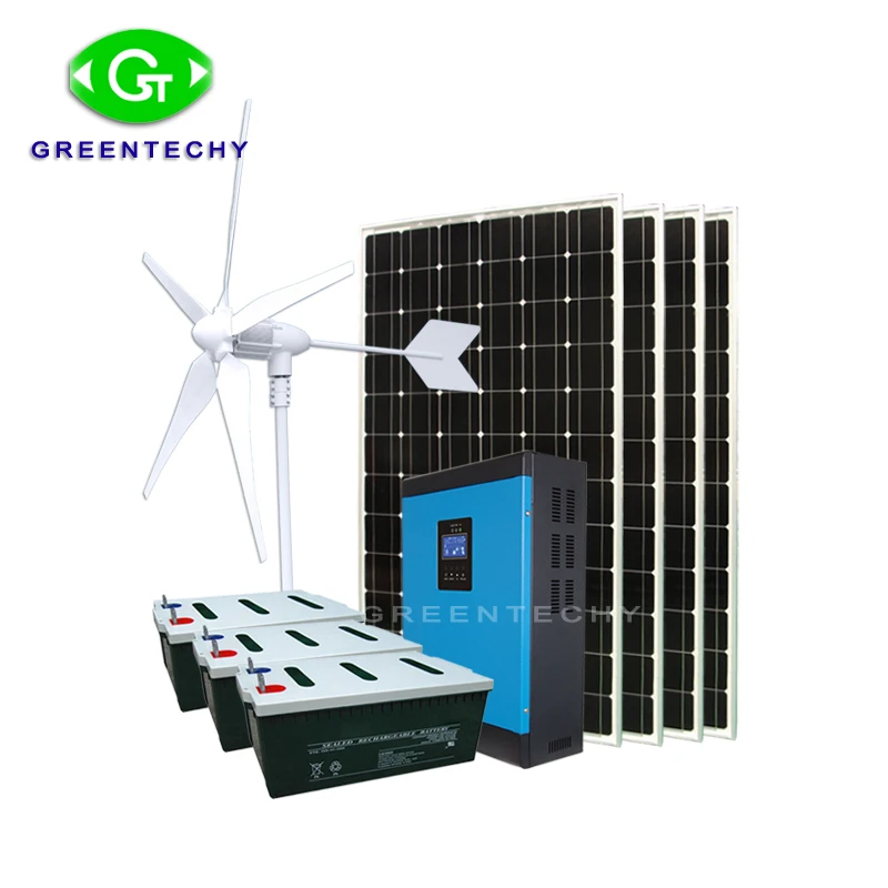 Wind-solar-hybrid-energie system 10KW with wind turbine and solar panel full set for farm 5kw wind solar hybrid system for home