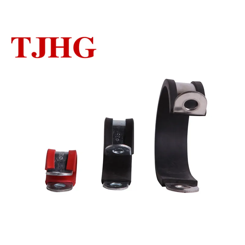 
Factory price custom light weight small adjustable Stainless steel hose clamps with rubber lined 