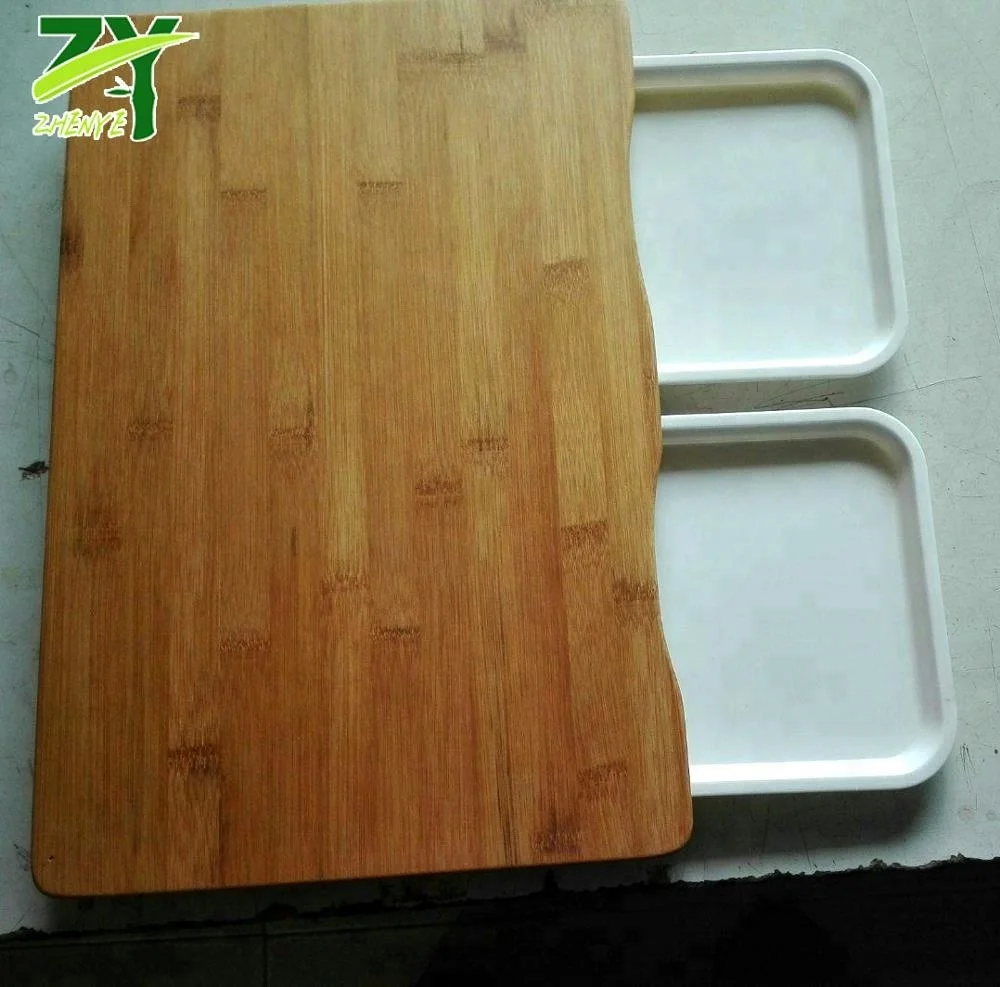 NEW!  ZY-864 CHOPPING BOARD KITCHEN WITH DRAWERS, CHOPING BLOCK BAMBOO WITH DRAWERS