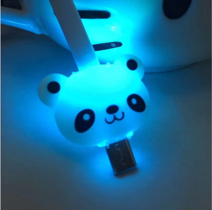 Оптовая Красочный Светодиодные Micro USB Кабель для Смартфона с Высоким Качеством