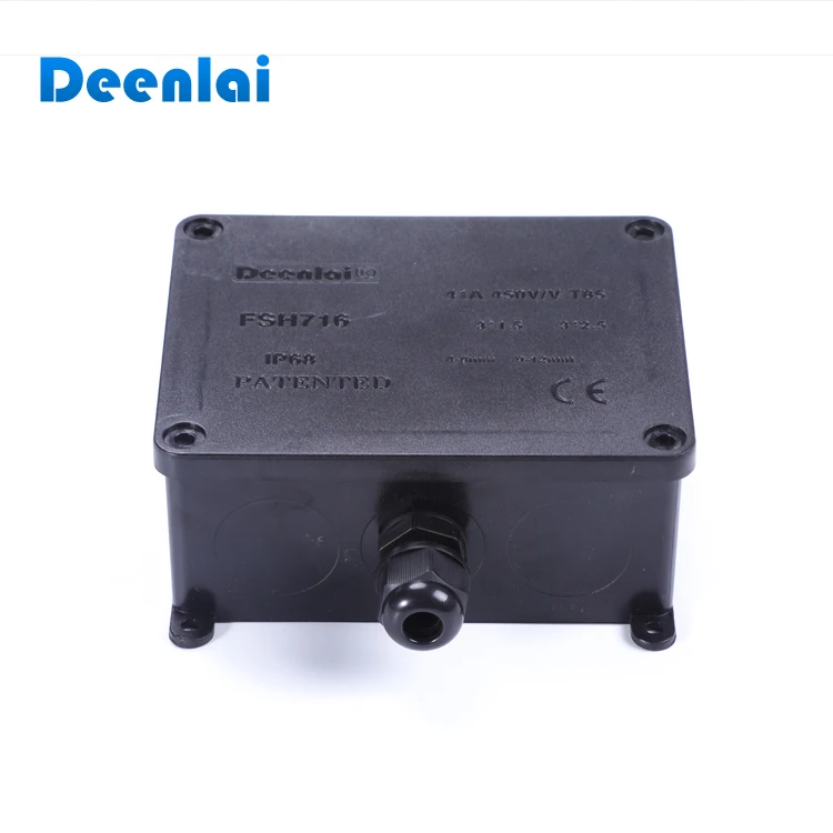 
2 way IP68 outdoor electronic plastic terminal waterproof cable junction box 
