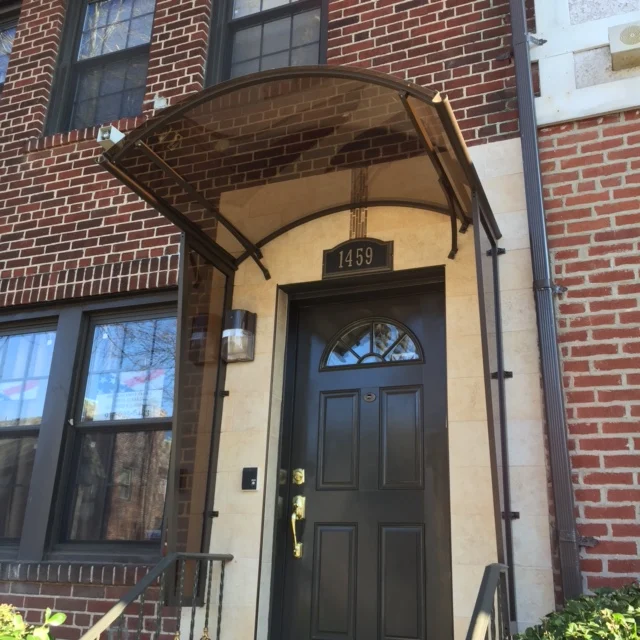 
DIY aluminum awning frame for water gutter door canopy 