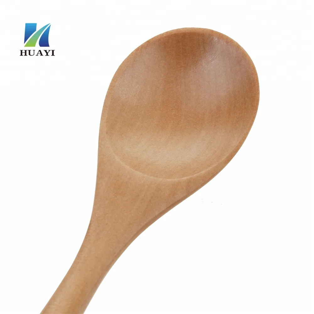 wooden long handle  soup spoon