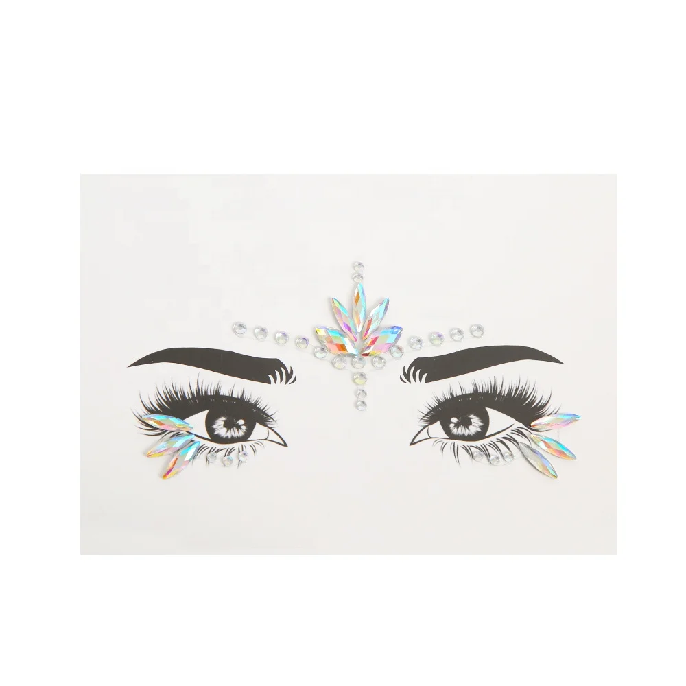  Eye Shadow Decoration Face Gem Jewels Body Art Rhinestones Adhesive