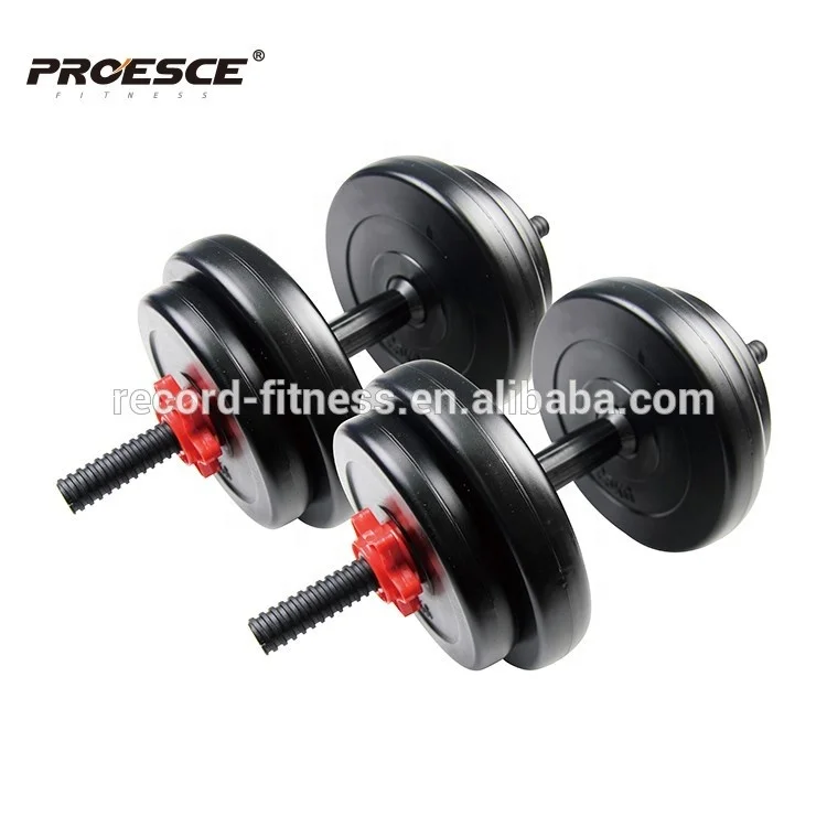 Proesce 15kg Cement Adjustable Dumbbell Set