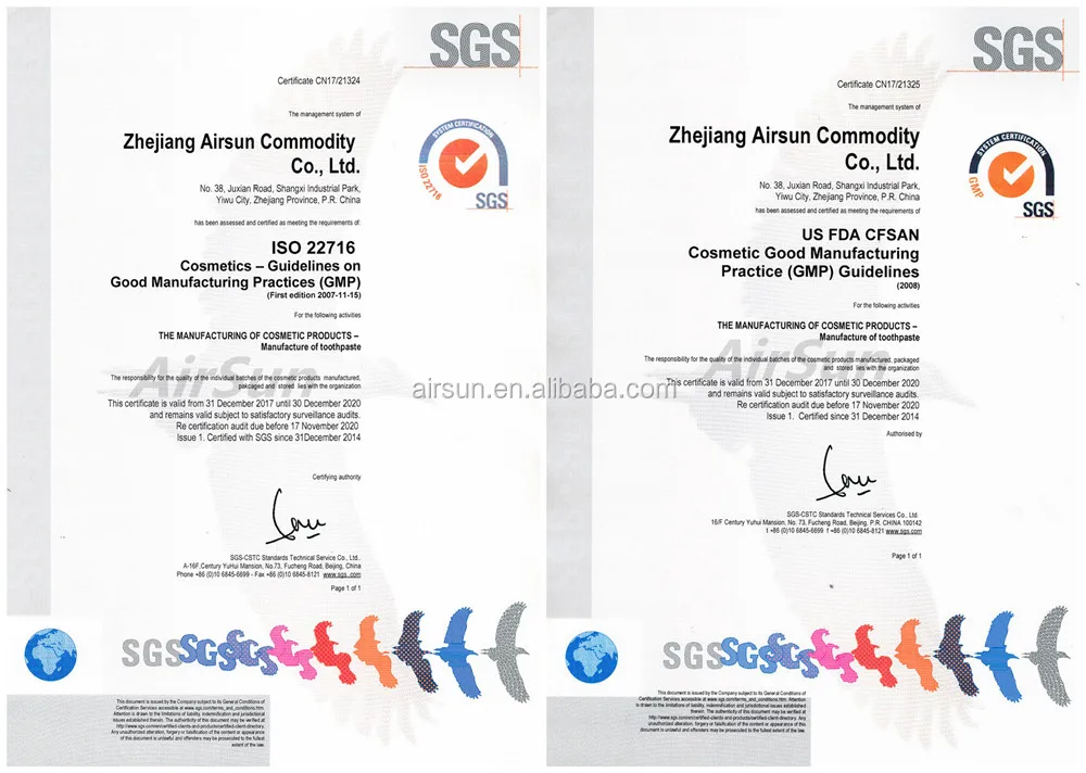 AirSun Fresh Mint Aloe Vera Triple Action Natural Toothpaste