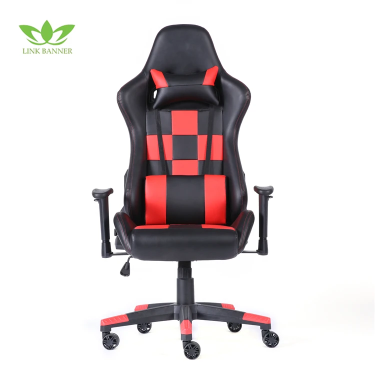 Эргономичный регулируемый высокой спинкой Красный игры стул