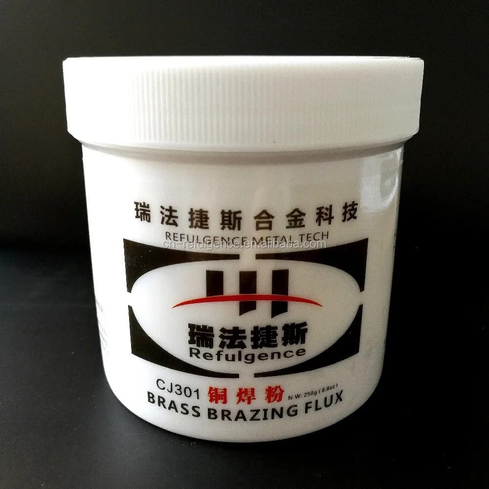 REFULGENCE BRASS BRAZING FLUX, BRASS WELDING POWDER, CJ301 BRASS WELDING FLUX