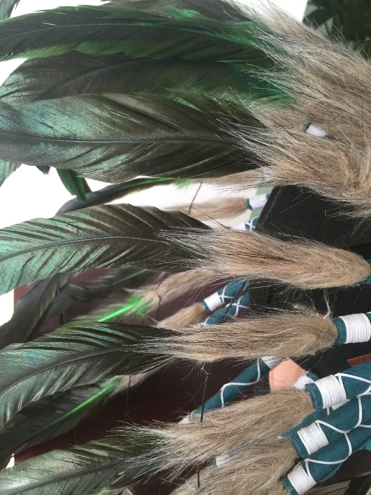 Hot Sale party favors Green  Indian Feather Headdress