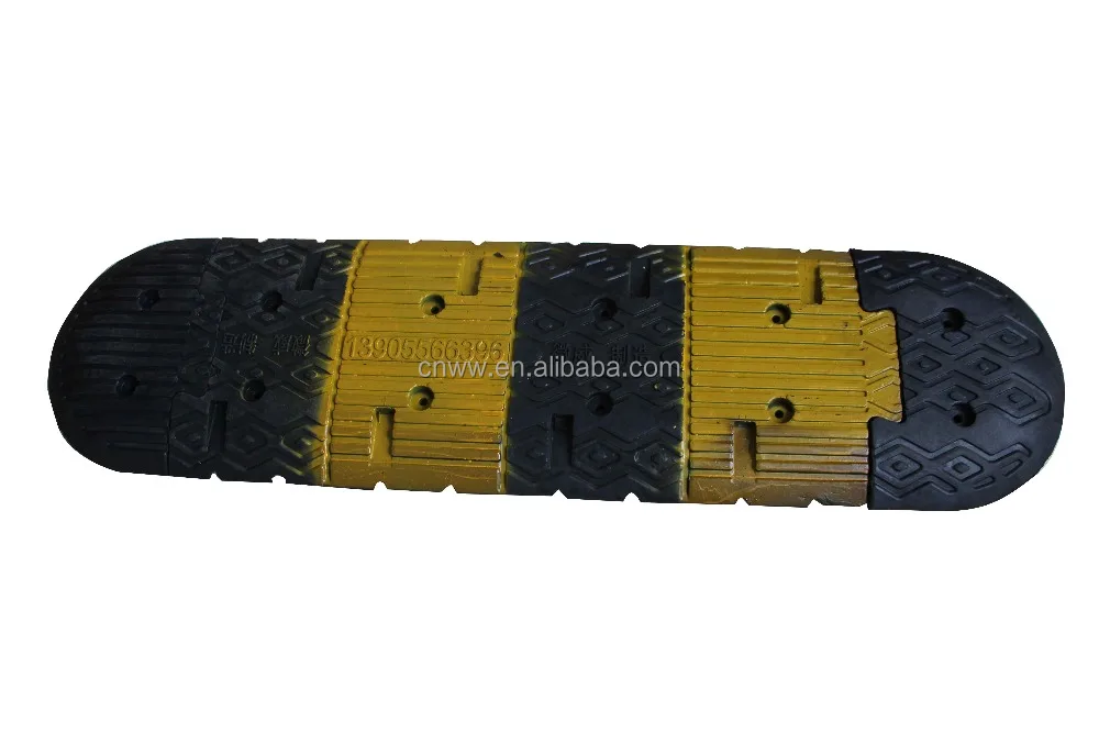 Low price traffic safety rubber speed bump  road block  sleeping policeman silent block
