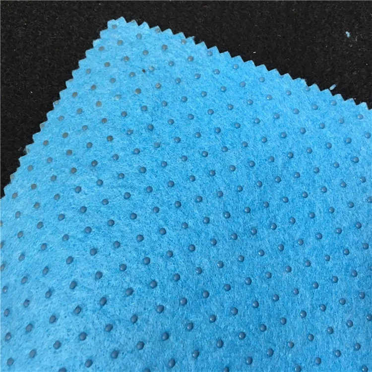 PVC dotted Anti Slip Non Woven felt fabric For Mattress and carpet
