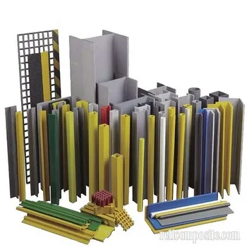 
Factory Supply High Quality Customized Pultrusion Fiberglass Profiles for Construction FRP Rectangular Tube 