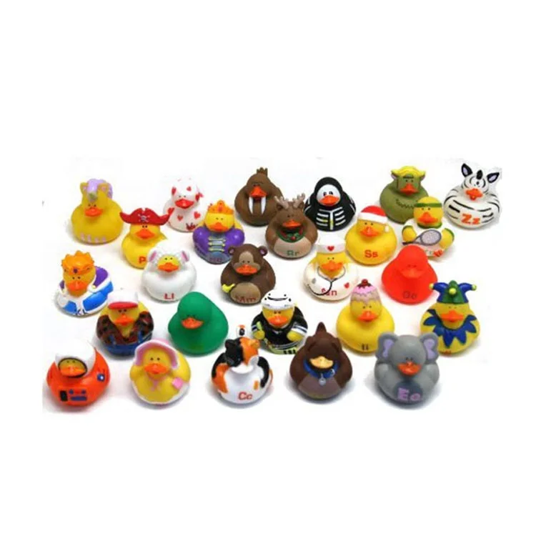 Custom Colorful Cool Boy Bath Rubber Glow Doctor Ducks Mini Ball Set For Baby