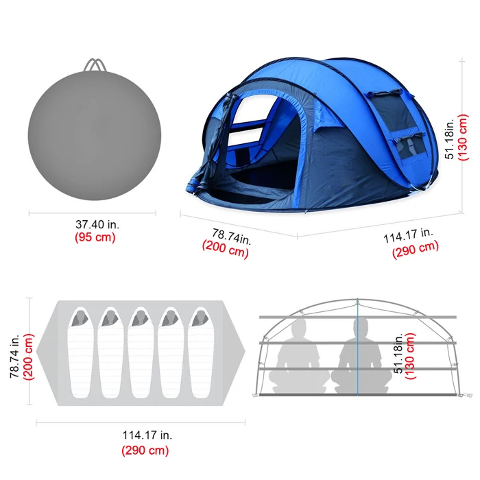 Automatic Pop Up Tent, Boat Tent, Outdoor Camping Tourist Tent