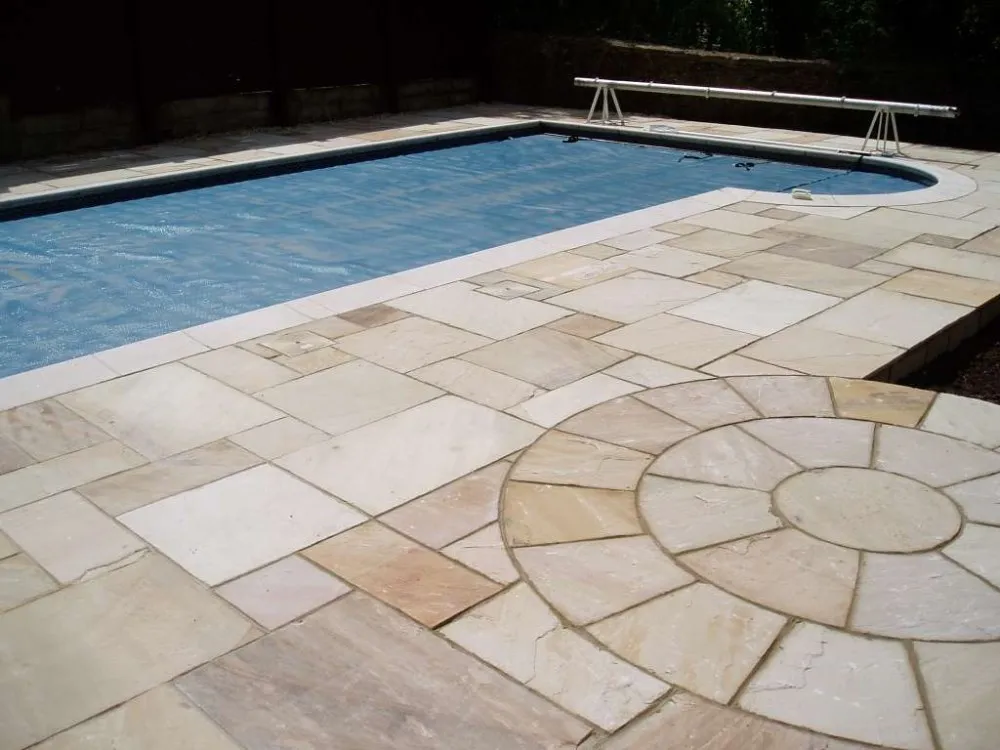 
Swimming pool coping sandstone pavers 