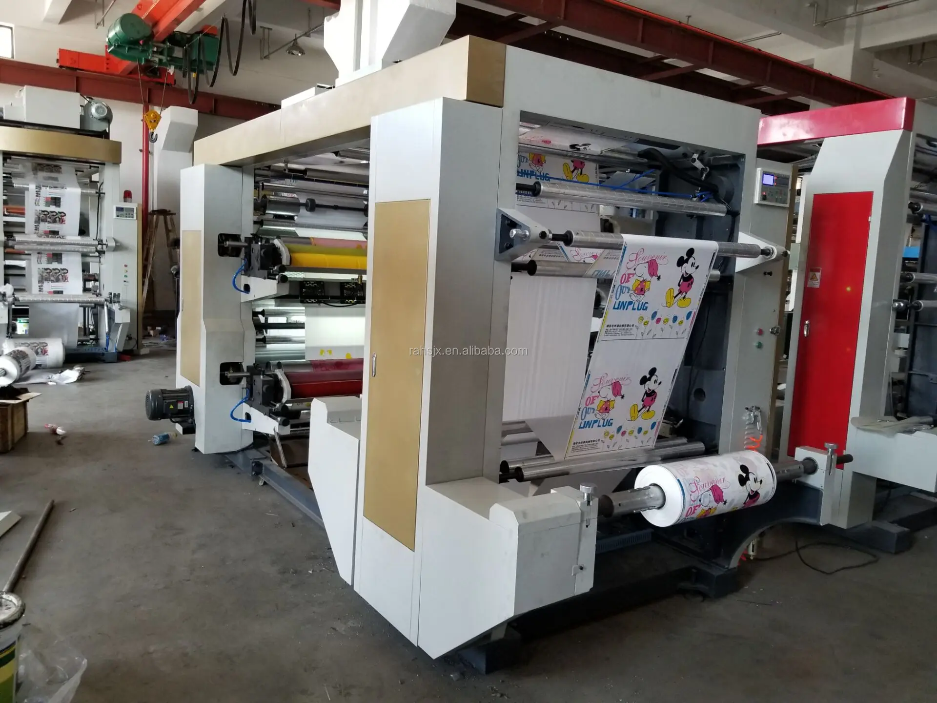YT-4800  middle speed  plastic roll 4 colors flexo printing machine
