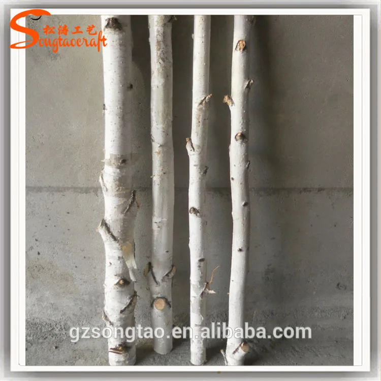 White Trunks No Leaves birch Artificial Birch Tree trunks for sale