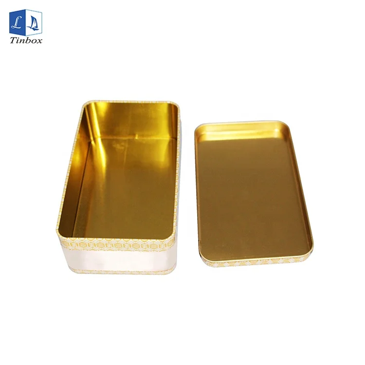 
Rectangular Pill Packaging Tin Box Storage 