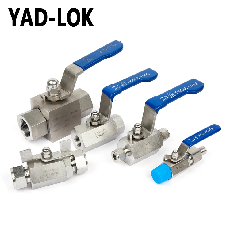 
YAD-LOK Italy Factory Handle Type High Pressure 2000Psi Ball Valve 