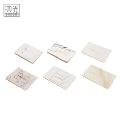 New Model High Quality Gold Stamping Marble Greeting Cards