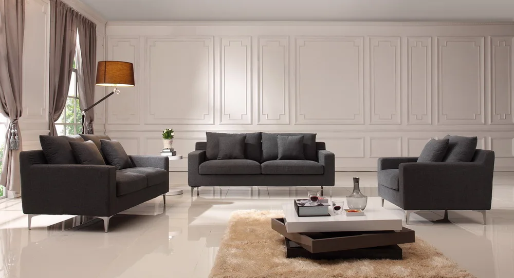 Elegant Living Room Sofa Set Home Furniture Sofa 1+2+3 Seater