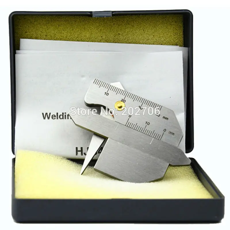 High quality Weld Inspection Ruler HJC40B Welding Gauge Weld Bead Height Seam Gap Ruler Gage