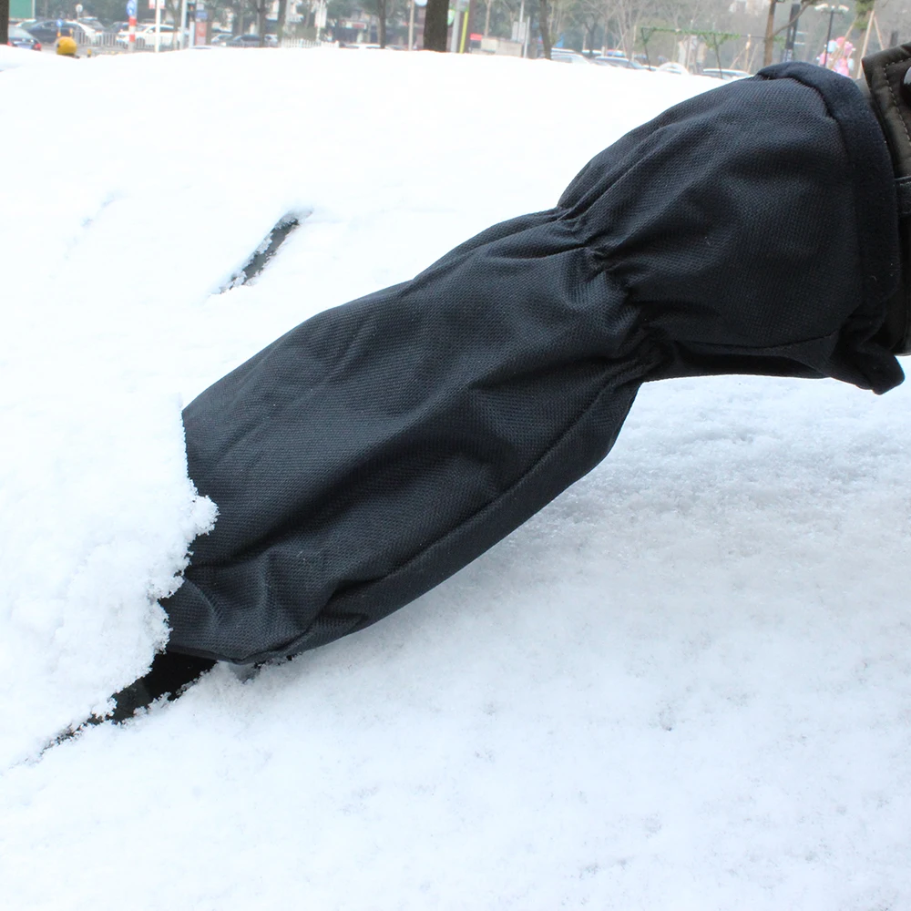 Best car window black ice scraper glove car snow cleaning mitt tools kit