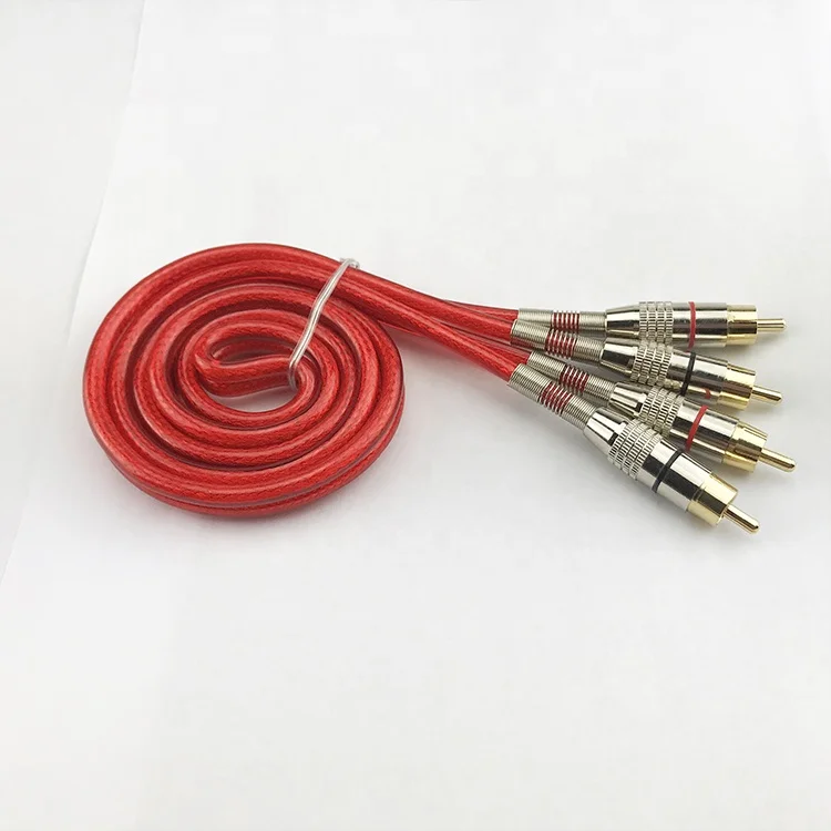 Huxi cable Solid / Frost /Clear Jacket OFC /CCA /CCS twisted high end rca cable wire car audio