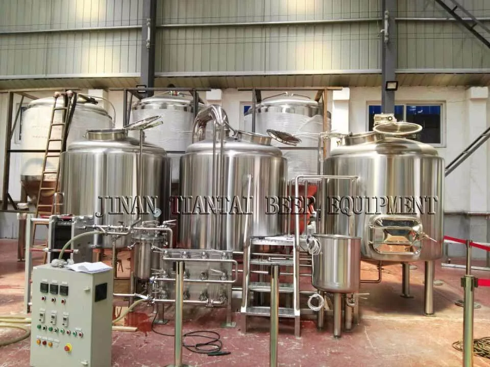 Tiantai 500L electric three vessel customized small brewery setup