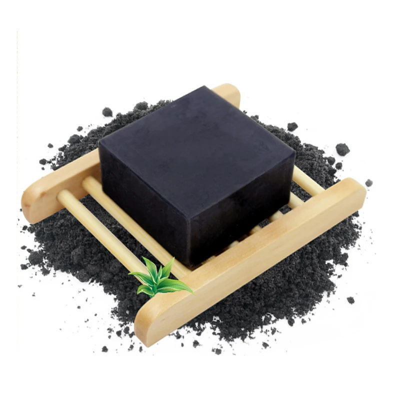 
Factory Wholesale Natural Organic Black Charcoal Soap Skin Care Deeply Cleaning Whitening Kojic Acid Soap 