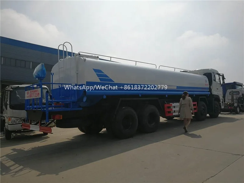 Heavy duty Dongfeng 8x4 drinking water supply 25000 - 35000 liter water tank truck
