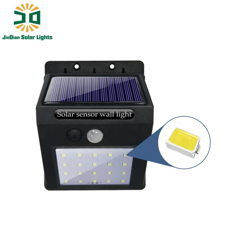 
JD High quality Solar Sensor Mode 4-Pack IP65 Waterproof Wall Lights for Outdoor 